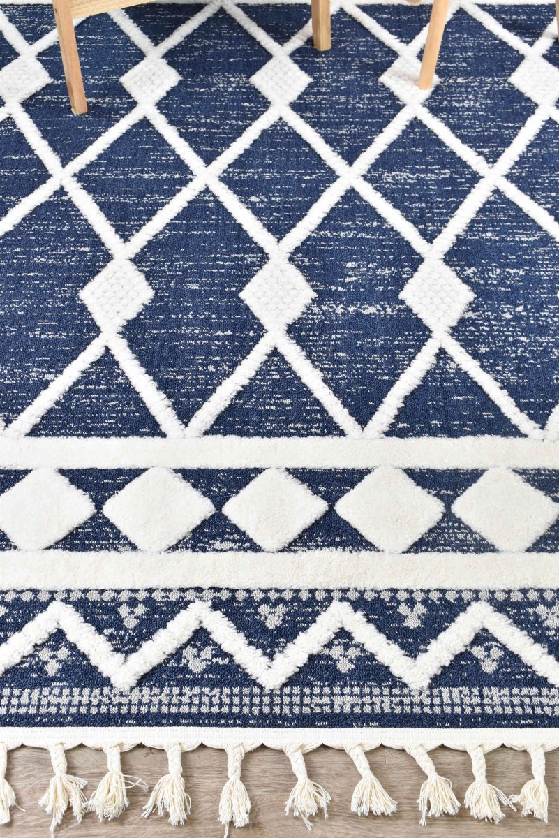 Koora Navy Bohemian Rug