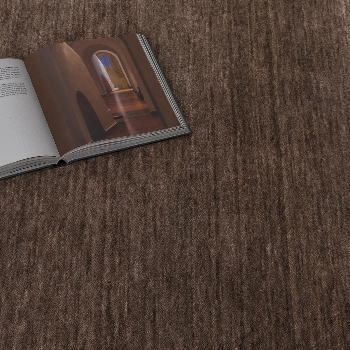 Lamia Brown Hand-Knotted Wool Rug