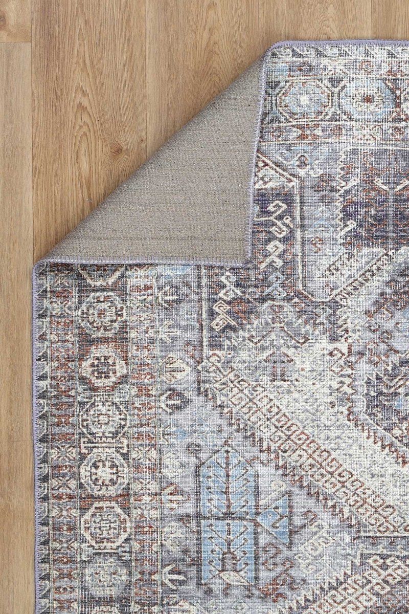 Le Grand Louvre Blue Washable Rug