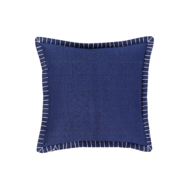 Levi Indigo Cushion 50x50cm CUSHIONS > Cotton_Linen | Ruggy