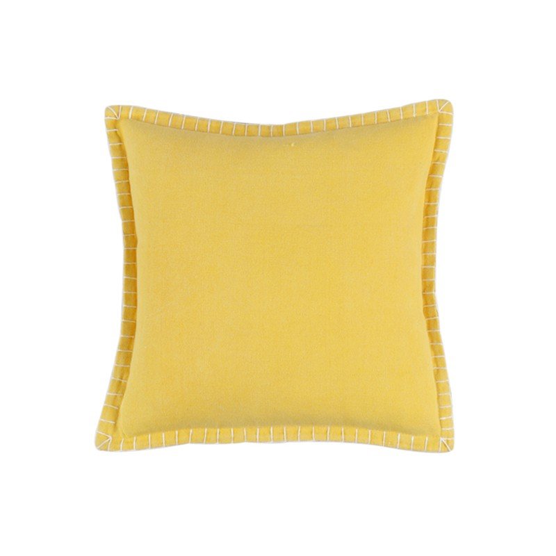 Levi Lemon Cushion 50x50cm CUSHIONS > Cotton_Linen | Ruggy