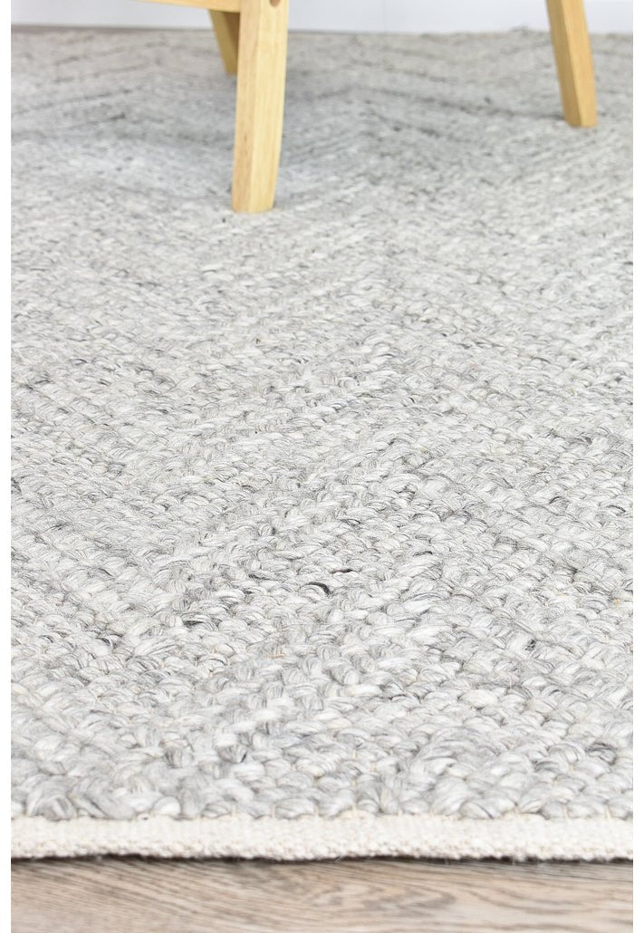 Looma Grey Wool Rug