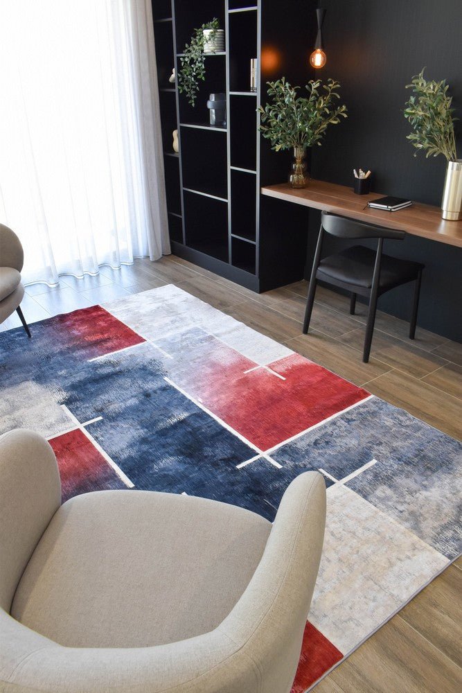 Lorien Red Ash Washable Rug