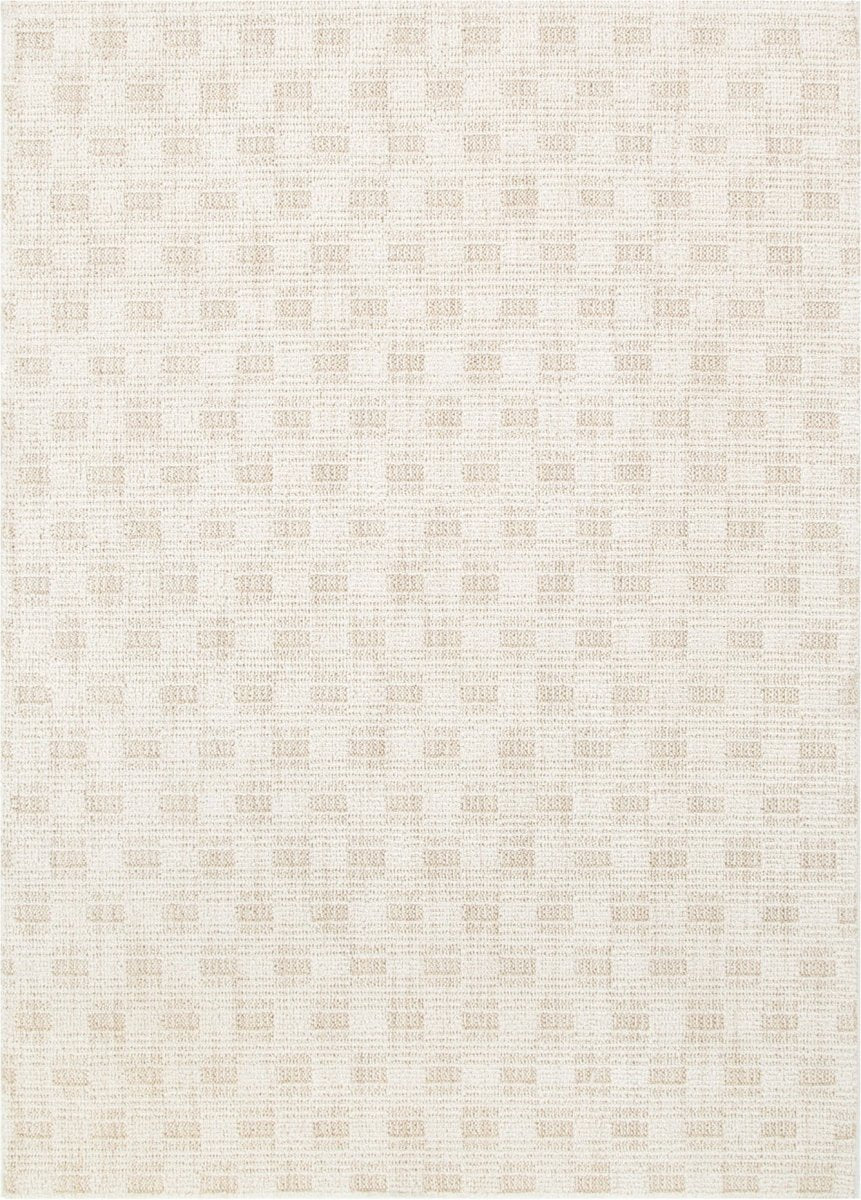 Lorne Checkered Beige Rug