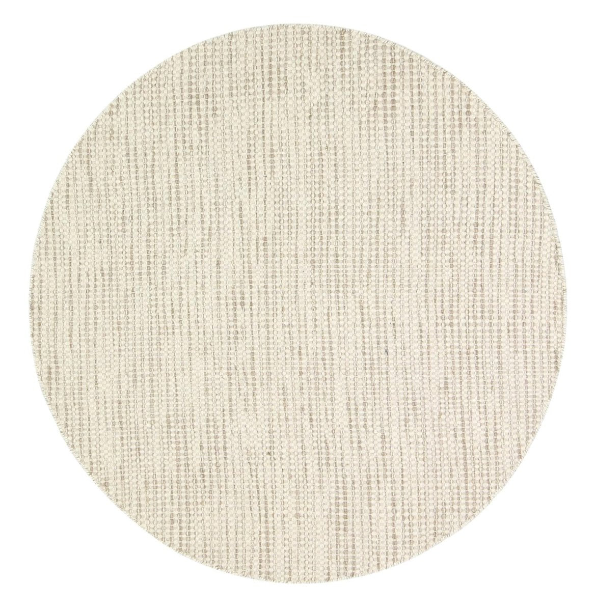 Majesty Beige Brown Reversible Wool Round Rug Round Rug | Ruggy