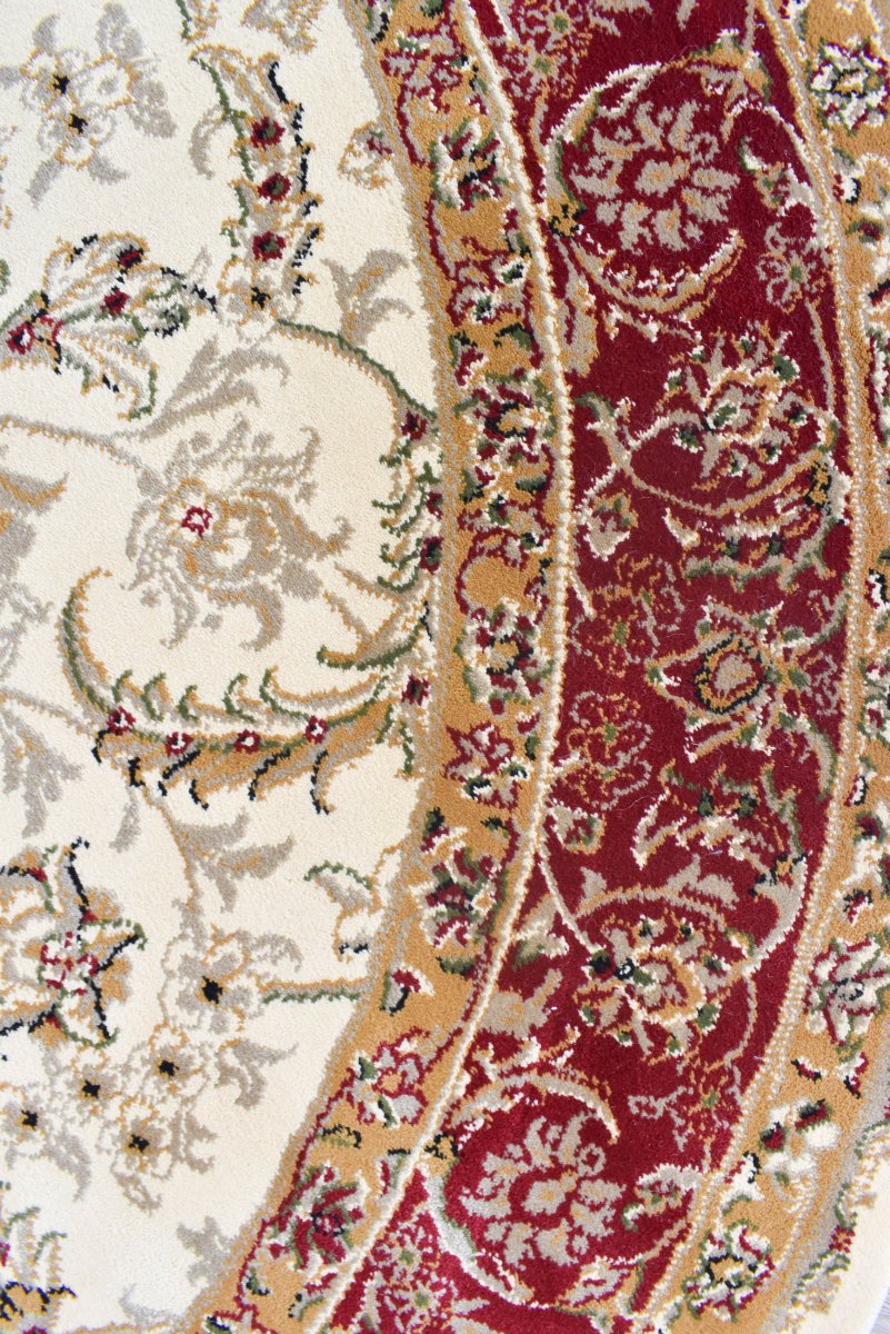 Marcel Cream Red Traditional Rug