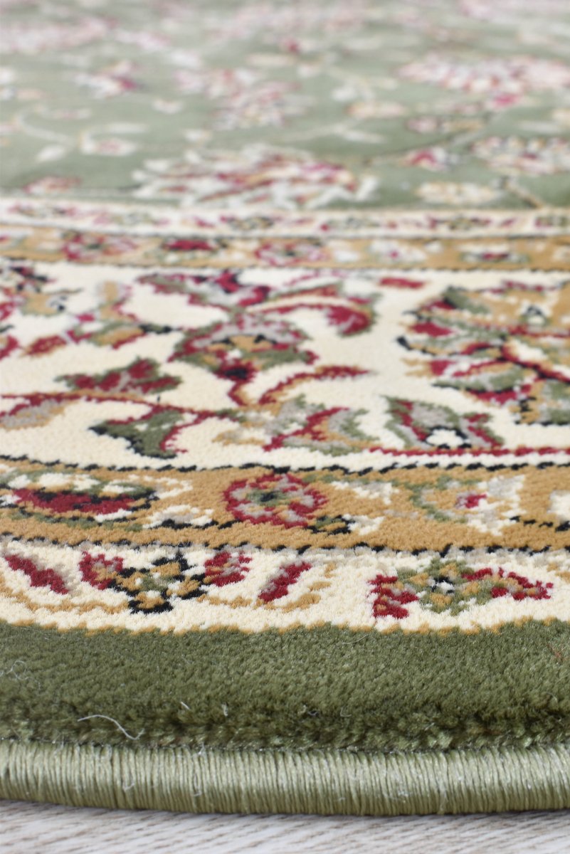 Marcel Green Transitional Round Rug