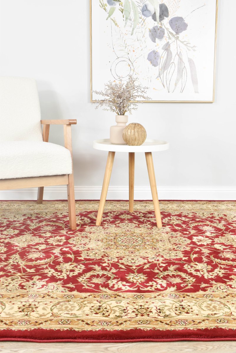 Marcel Red Traditional Rug