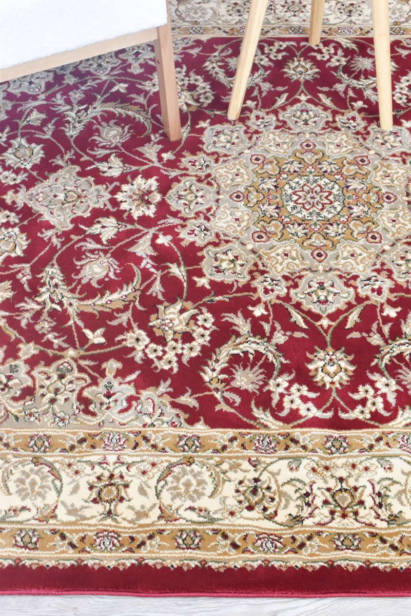 Marcel Red Traditional Rug