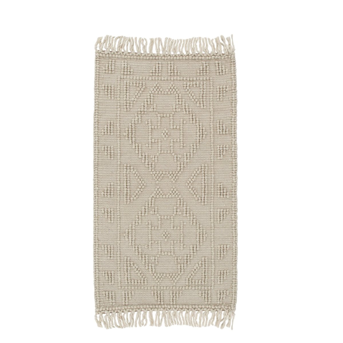 Marco Ornamental Beige Wool Rug