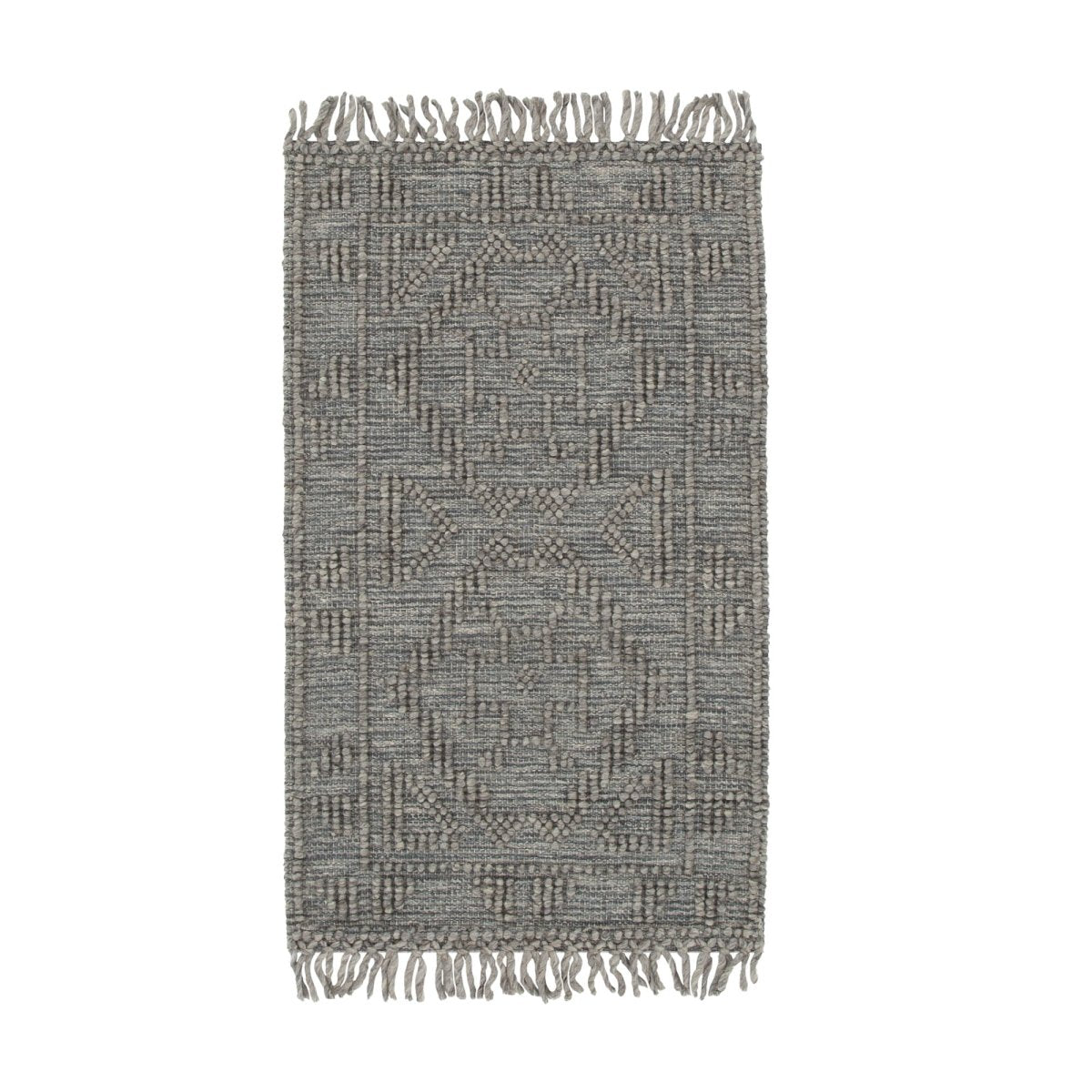 Marco Ornamental Grey Multi Wool Rug