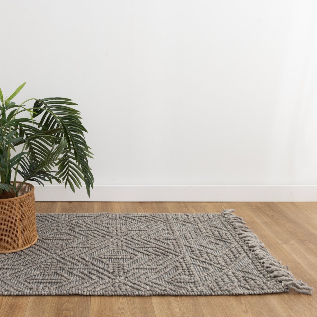 Marco Tribal Grey Multi Wool Rug