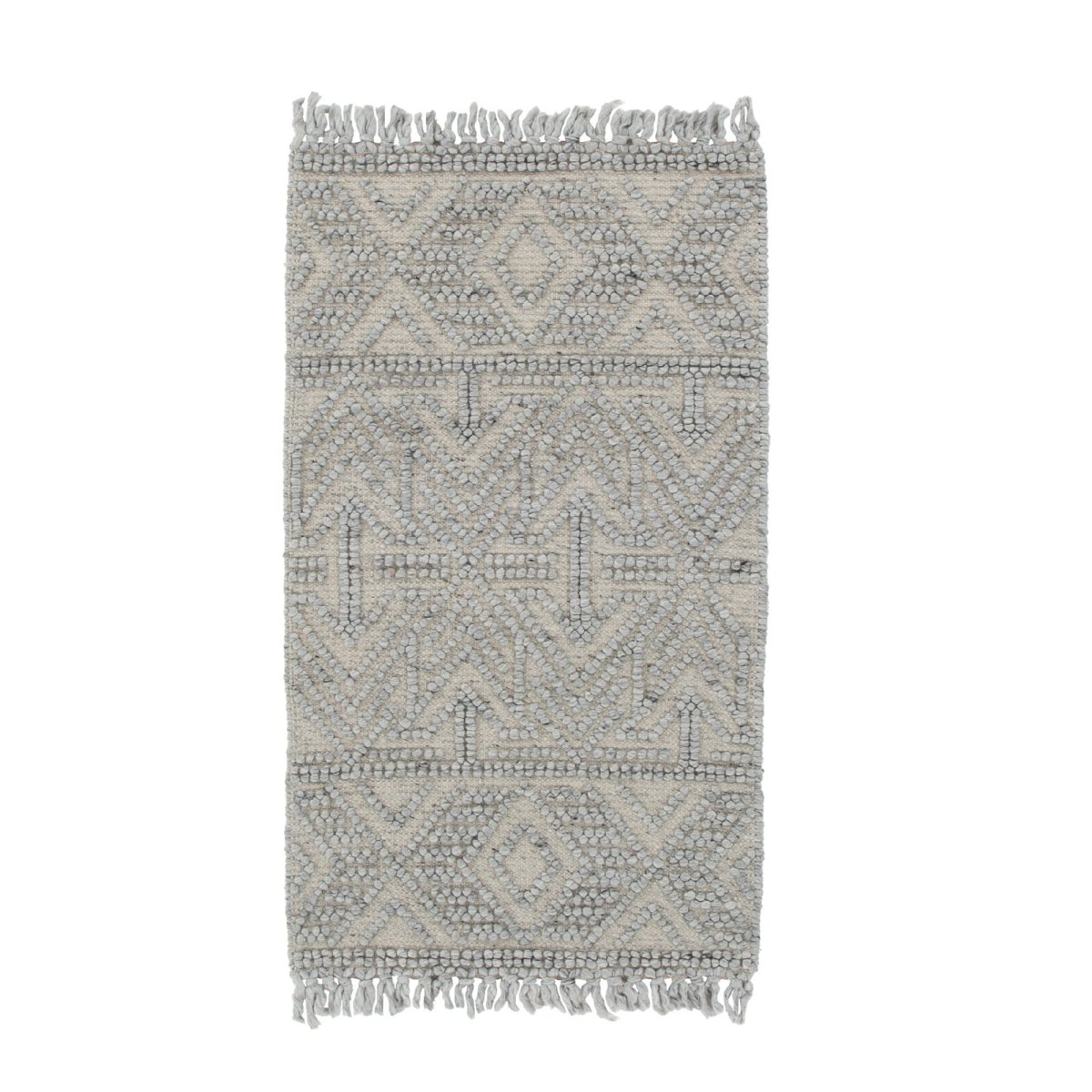 Marco Tribal Grey Wool Rug