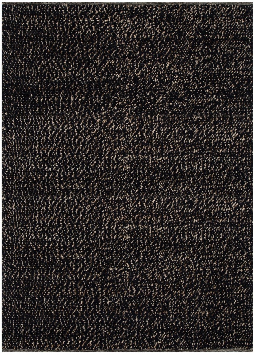 Meadow Black Jute and Wool Rug