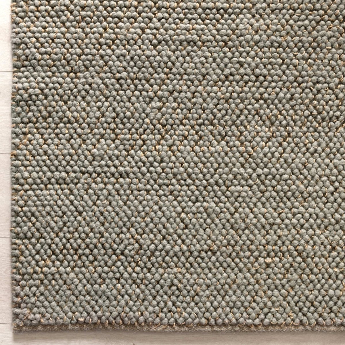 Meadow Blue Jute and Wool Rug