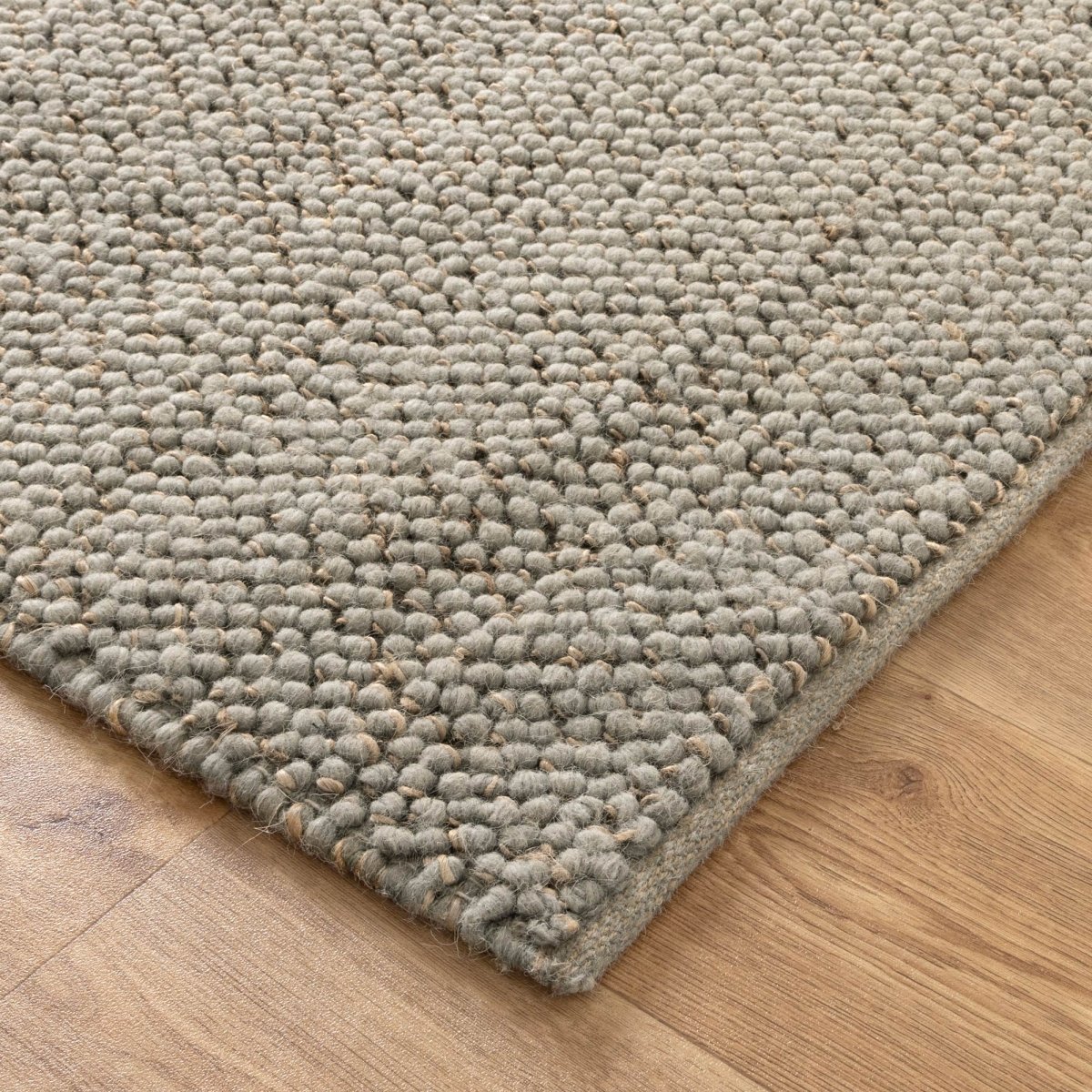 Meadow Blue Jute and Wool Rug