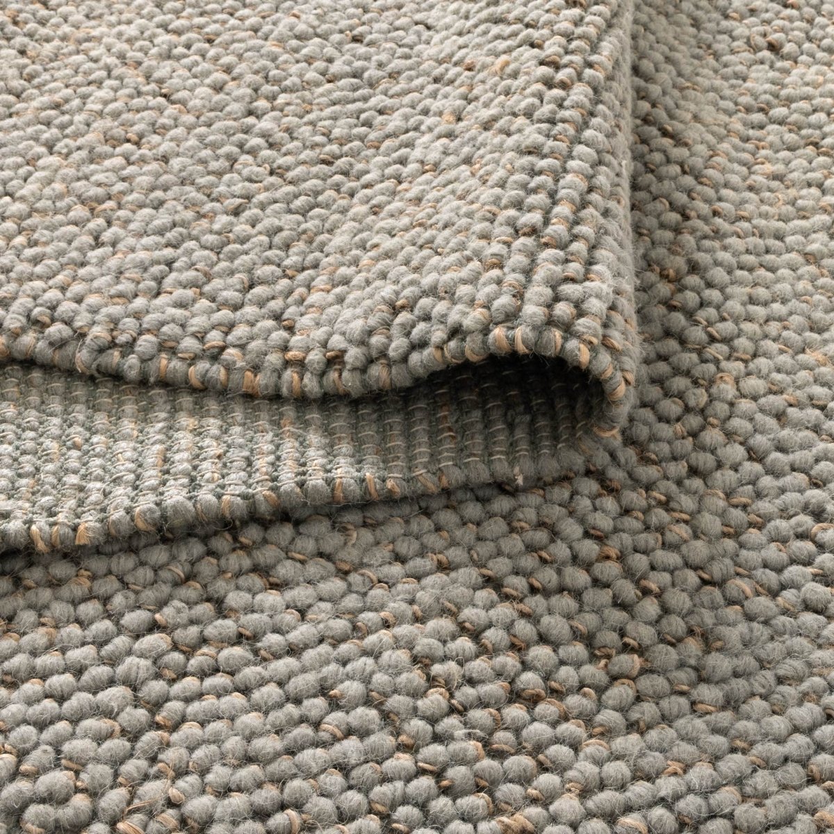 Meadow Blue Jute and Wool Rug