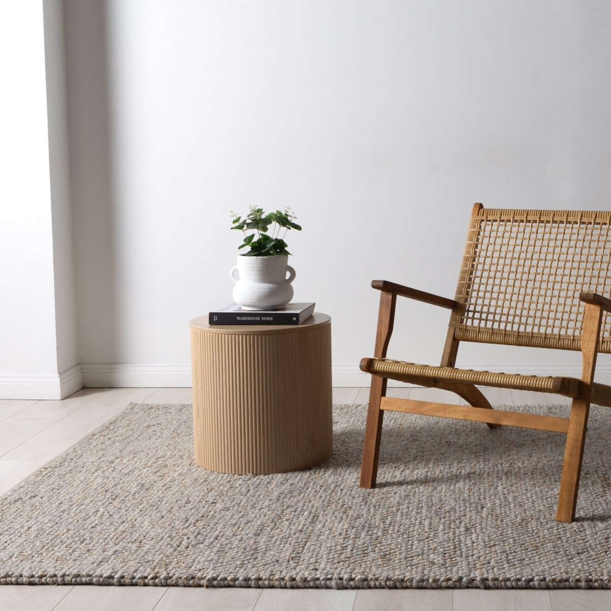 Meadow Grey Jute and Wool Rug