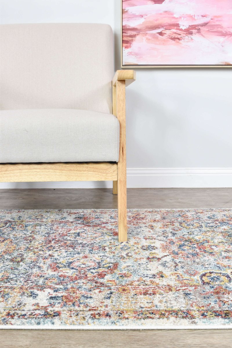 Meridian Navy Cream Hallway Runner