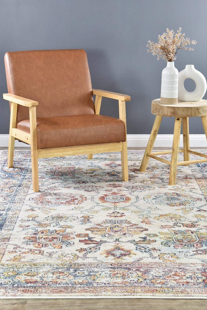 Meridian Navy Cream Transitional Rug