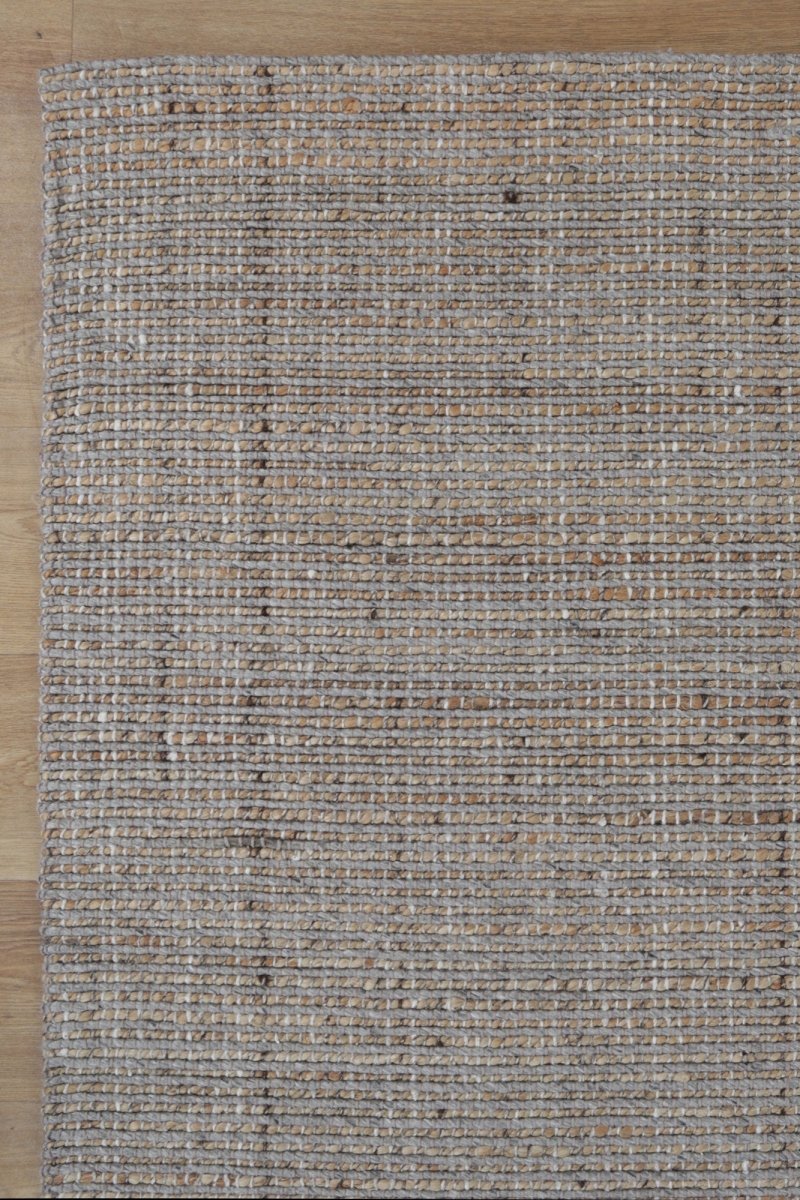 Mirage Jute & Wool Light Grey Rug Area Rug | Ruggy