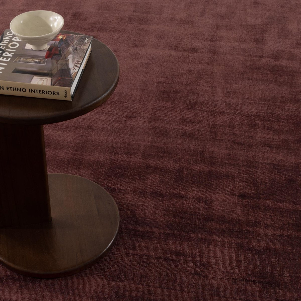 Mirra Chocolate Cherry Viscose Rug