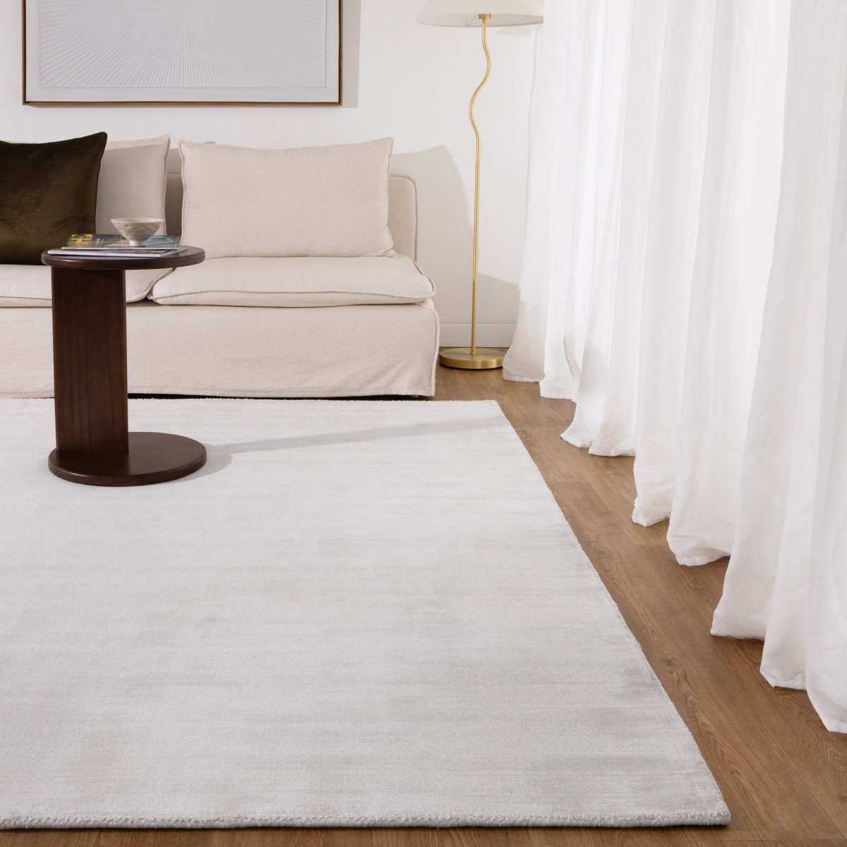 Mirra Pearl Viscose Rug