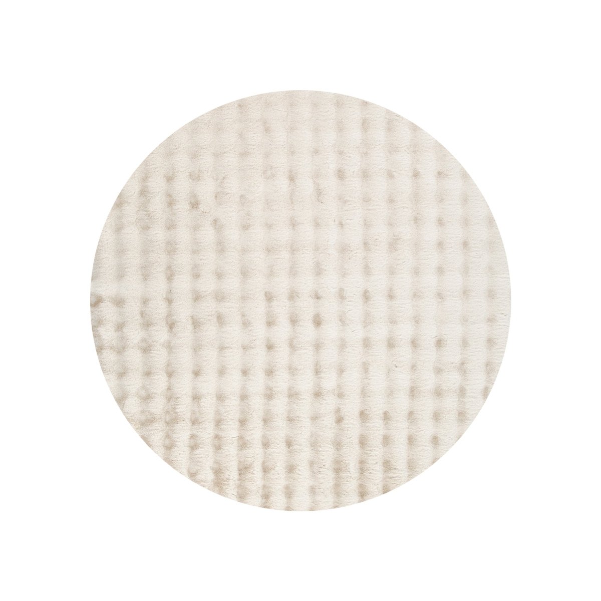 Nara Beige Washable Round Rug