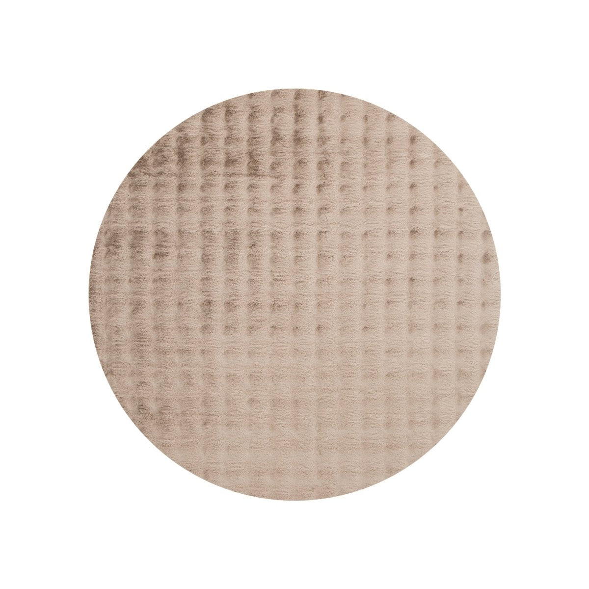 Nara Dark Beige Washable Round Rug