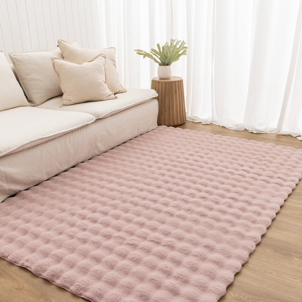 Nara Rose Pink Washable Rug