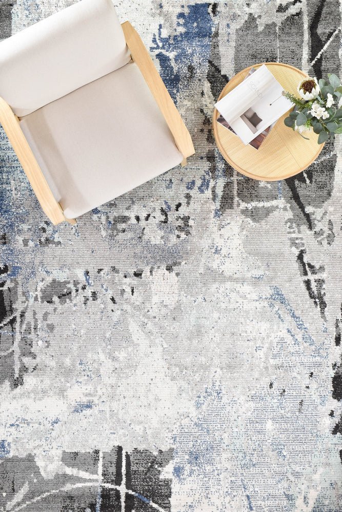 Nimbus Blue Grey Modern Rug