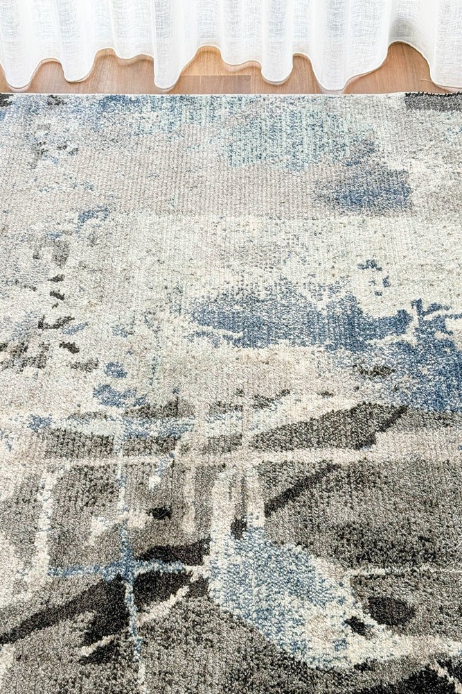 Nimbus Blue Grey Modern Rug