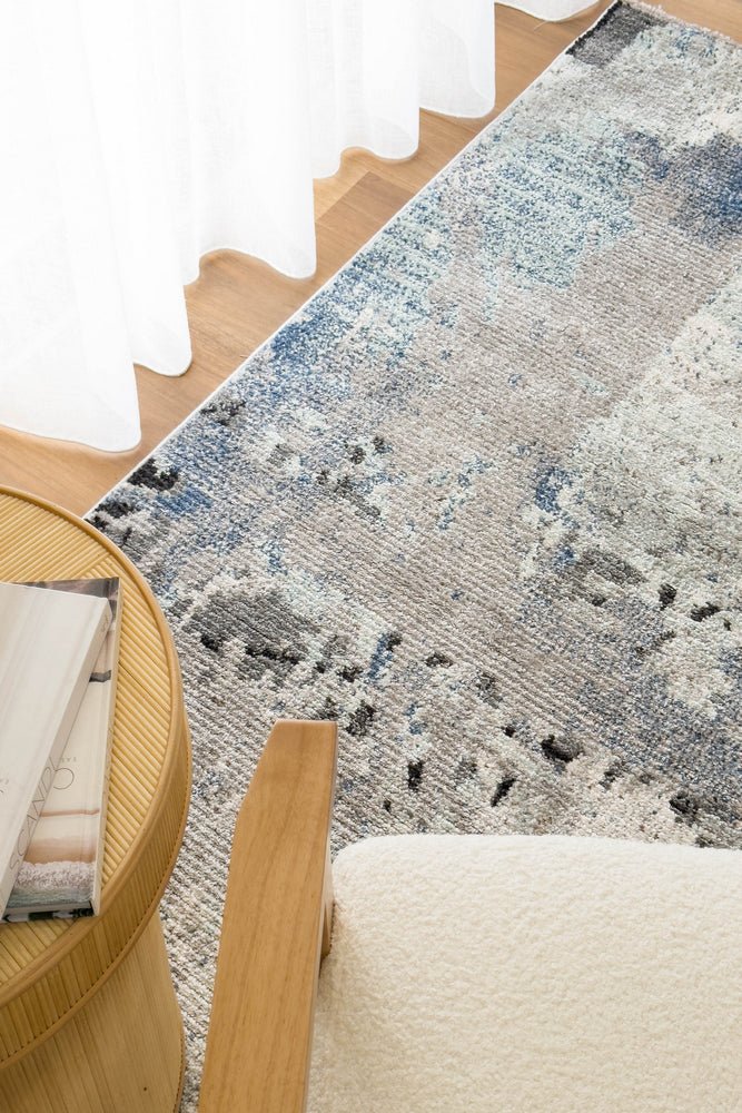 Nimbus Blue Grey Modern Rug