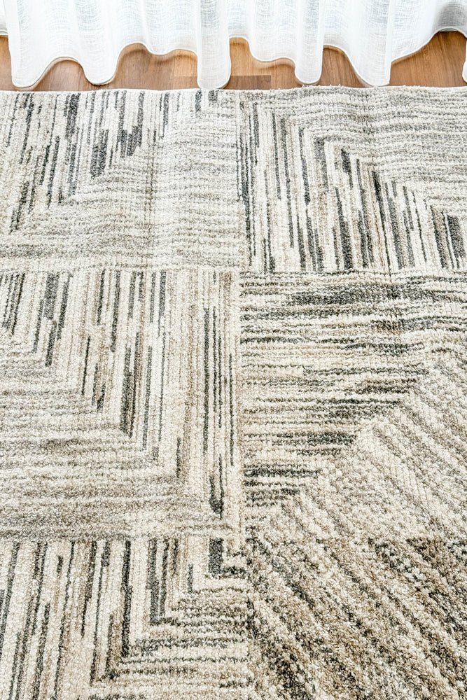 Nimbus Tiles Grey Modern Rug