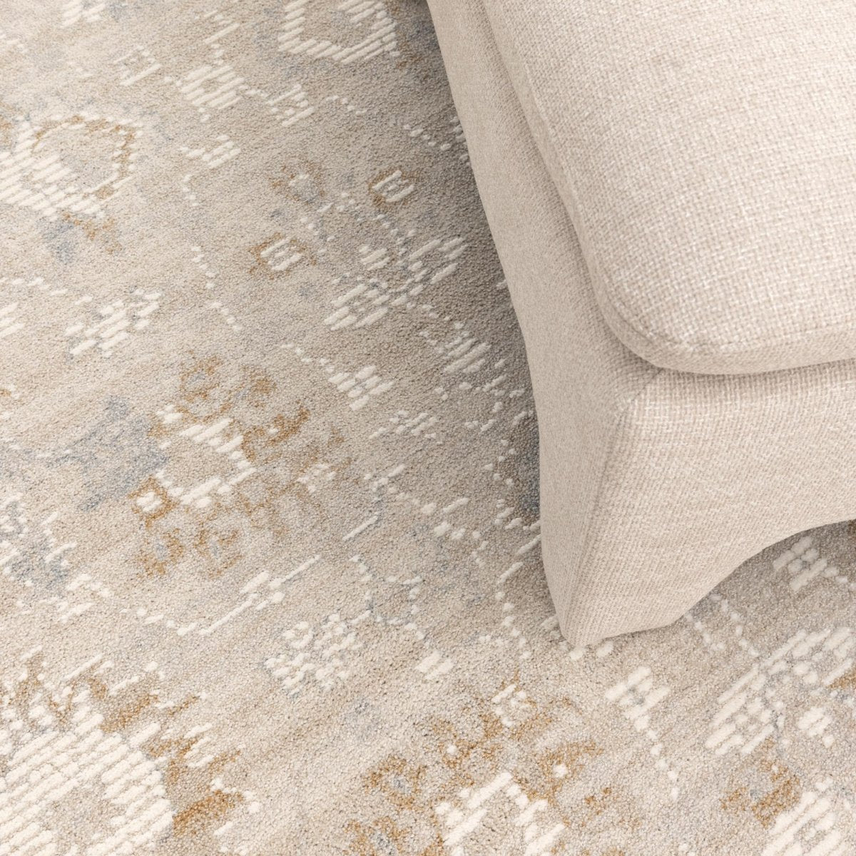 Nora Floral Beige Multi Transitional Rug