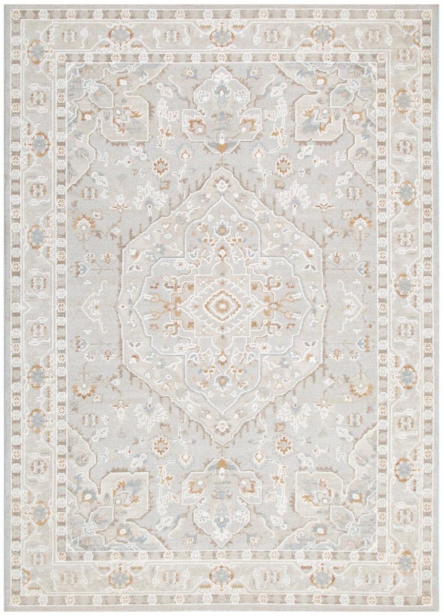 Nora Medallion Beige Multi Transitional Rug