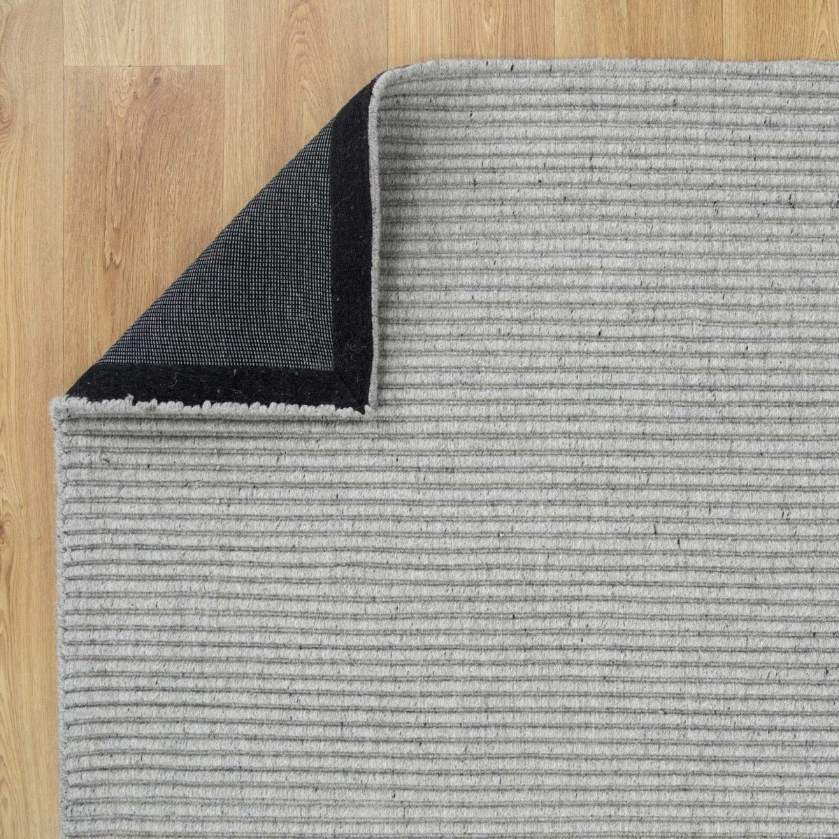 Oriana Cord Grey Wool Rug