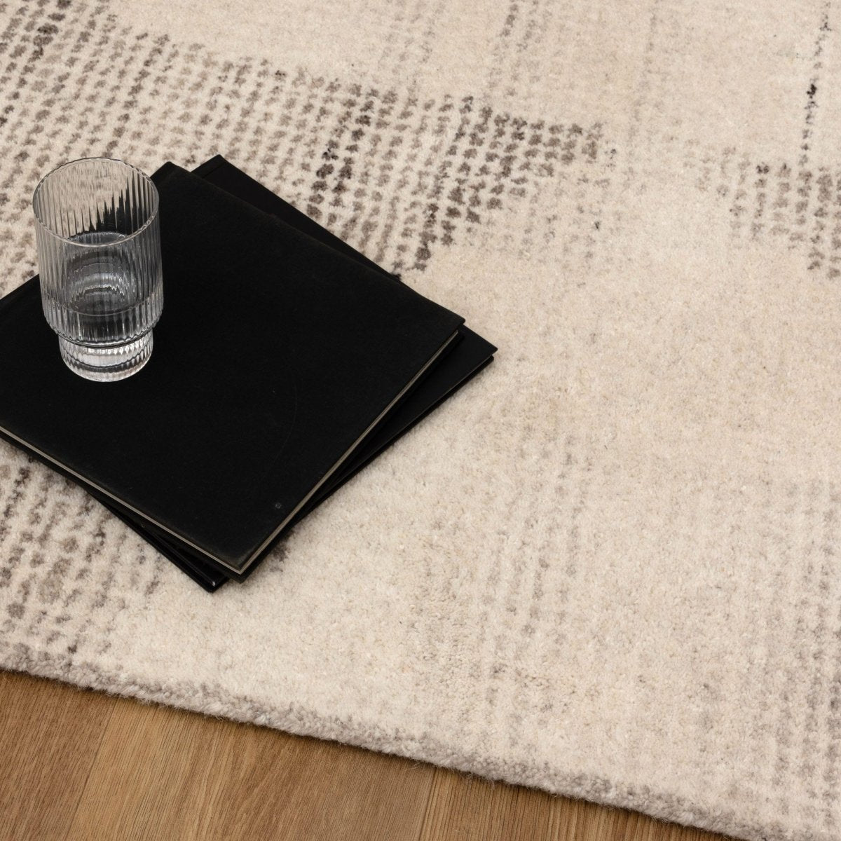 Orion Flecks Beige Wool Rug