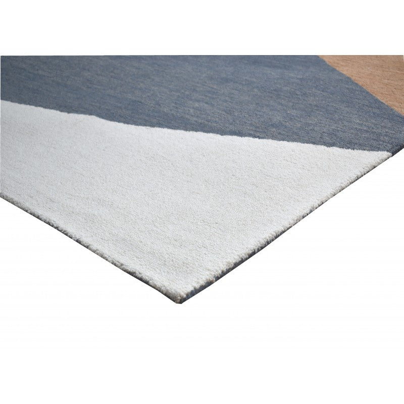 Outback Blue Abstract Rug Area Rug | Ruggy