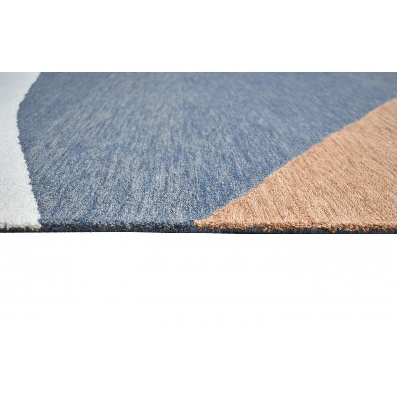 Outback Blue Abstract Rug Area Rug | Ruggy