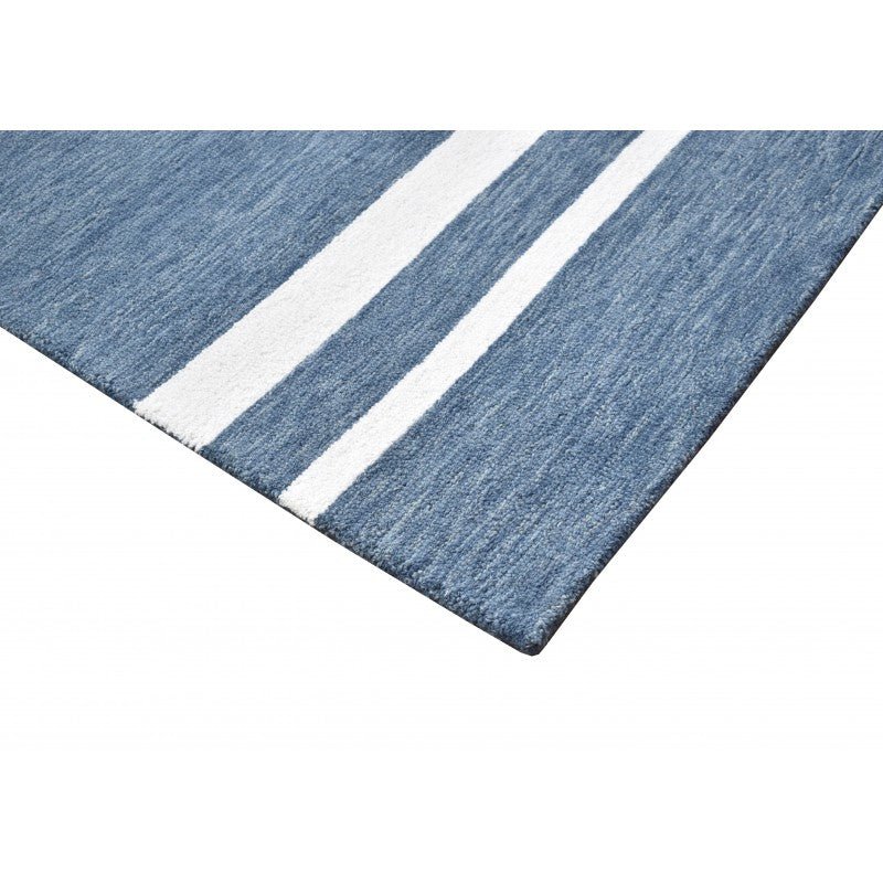 Outback Stripe Ocean Abstract Rug Area Rug | Ruggy