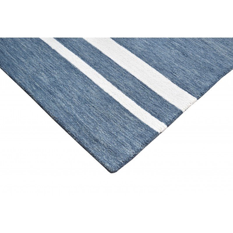 Outback Stripe Ocean Abstract Rug Area Rug | Ruggy