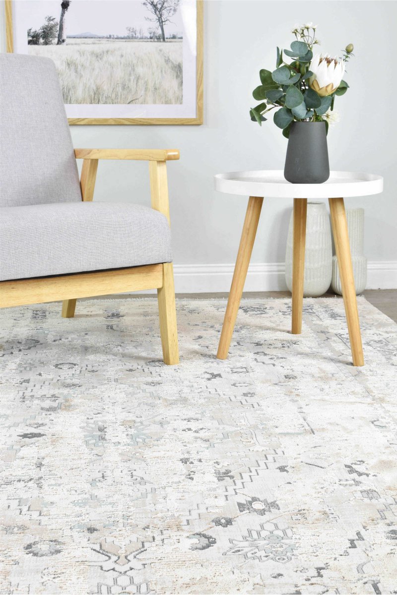 Pebble Cream Beige Modern Rug