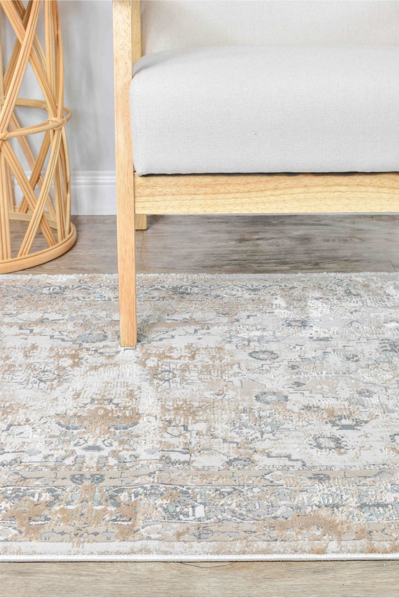 Pebble Cream Beige Modern Rug