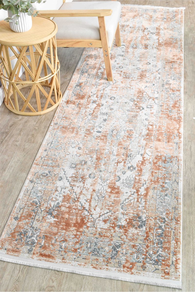 Pebble Terracotta Modern Rug