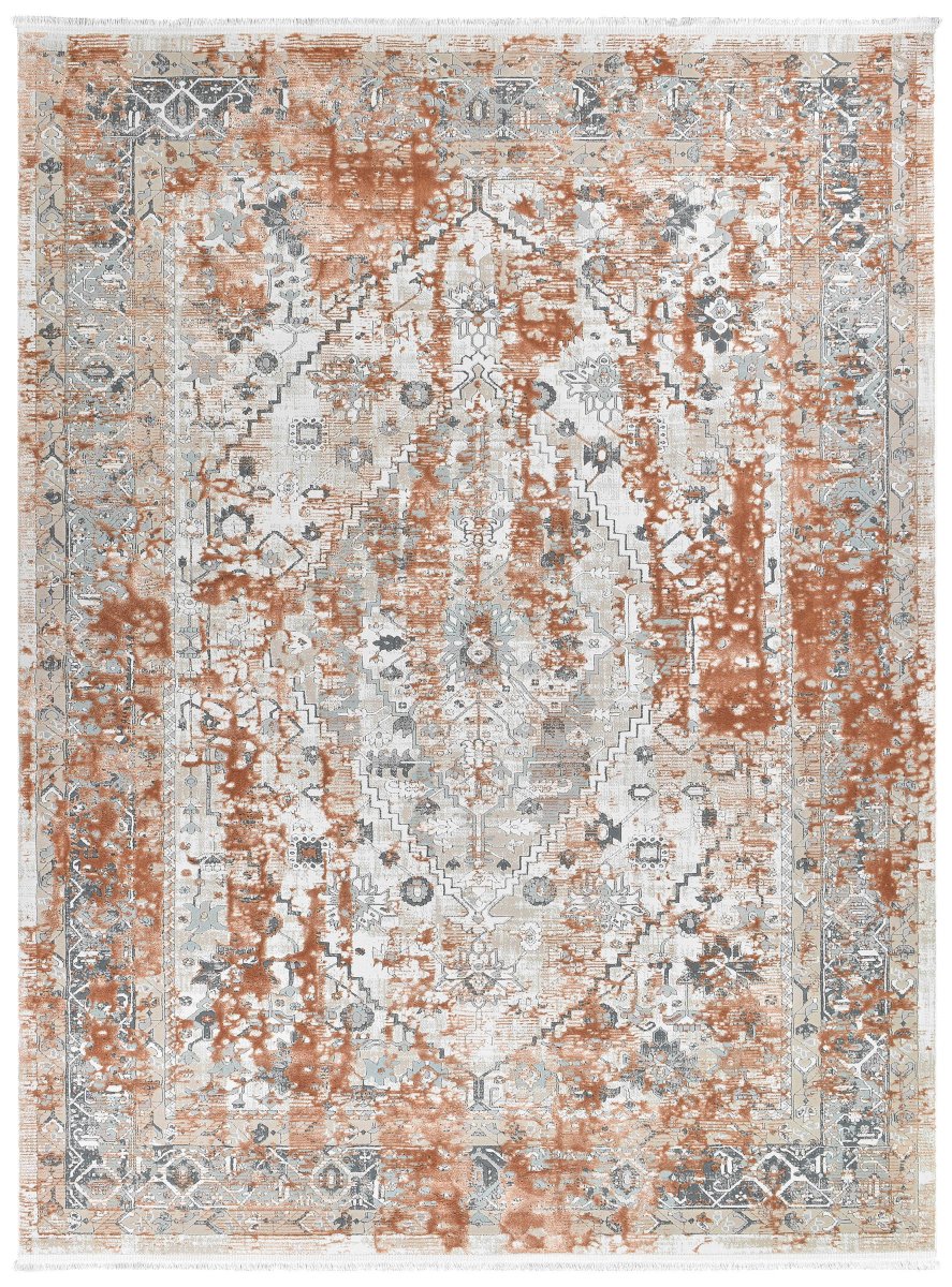 Pebble Terracotta Modern Rug