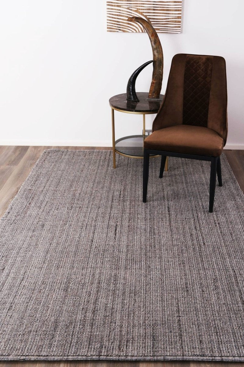 Phoenix Brown Wool Rug Area Rug | Ruggy