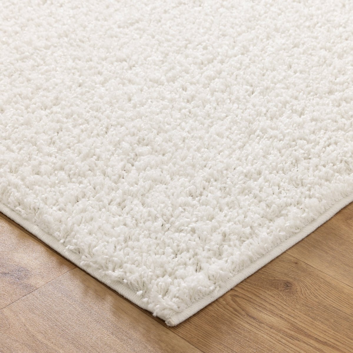 Plush Bone Shaggy Rug Area Rug | Ruggy