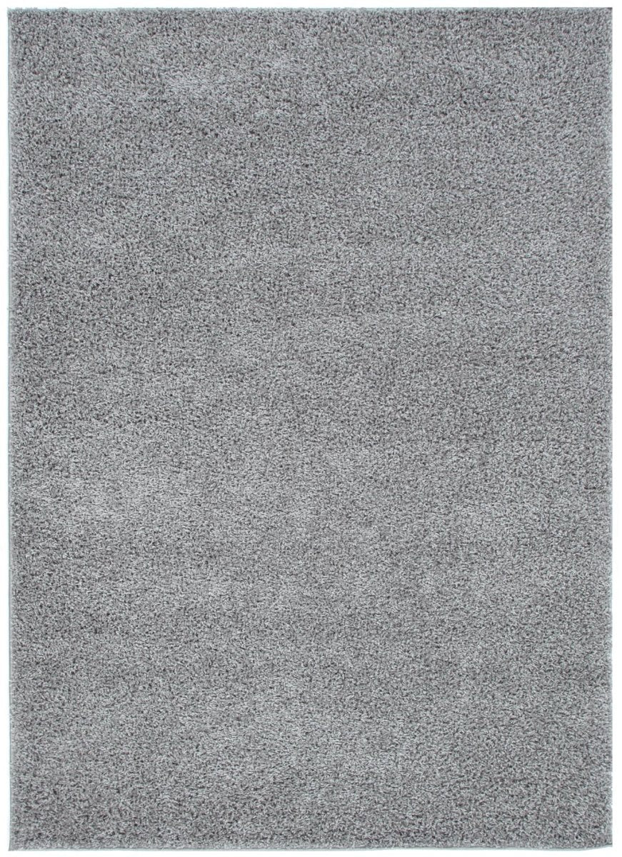 Plush Light Grey Shaggy Rug Area Rug | Ruggy