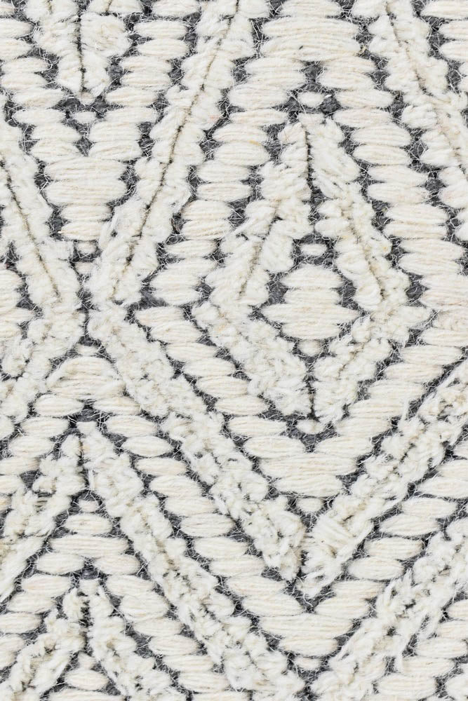 Puruma Ivory Grey Wool Rug